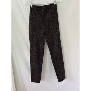 Up‎ by J.Crew Leopard Print Slim Leg Pants Women's Size 6